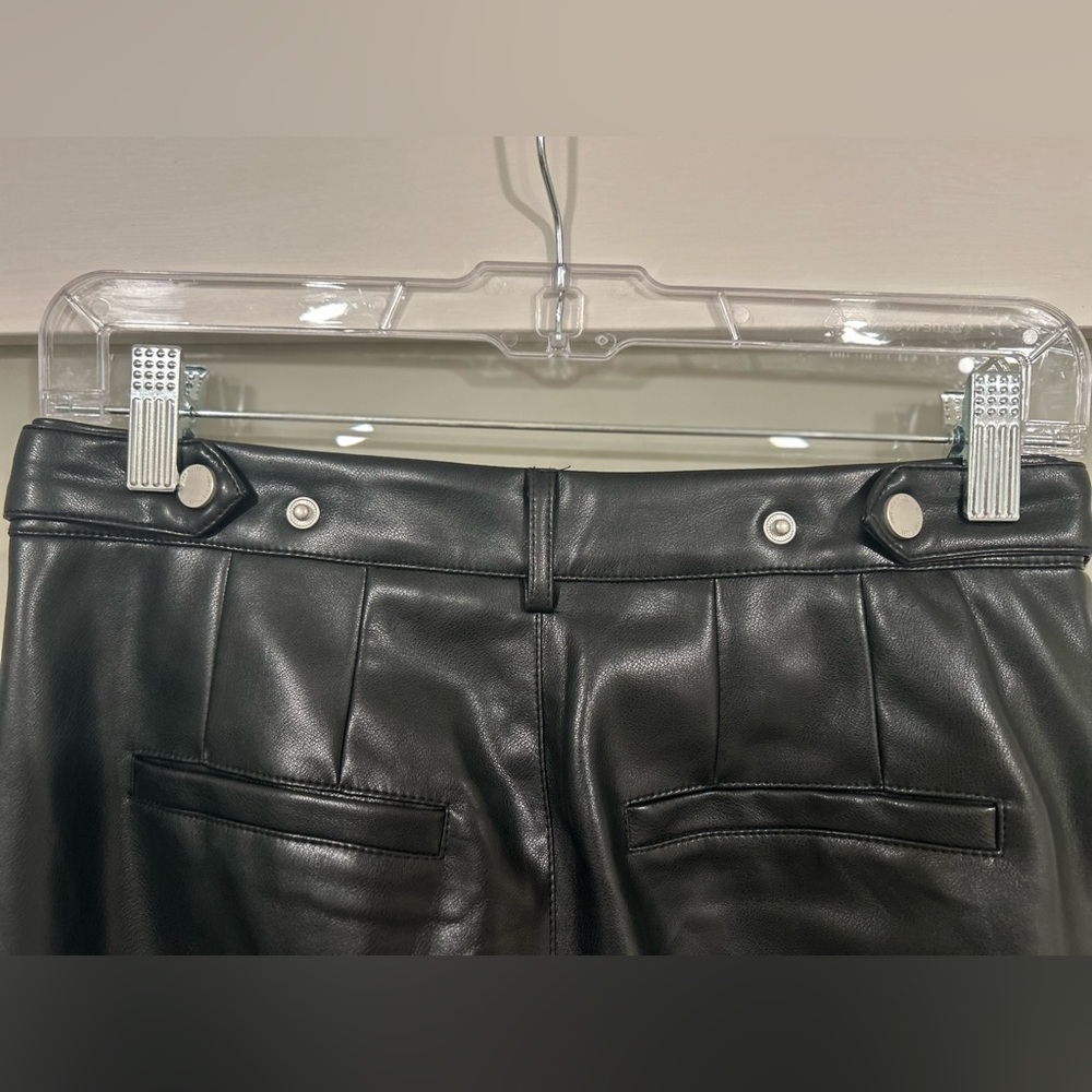 Avec Les Filles Black Faux Leather Ankle Pant - Picture 6 of 9